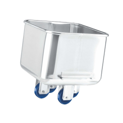 100093, Vogn fra Höcker i rustfrit stål, 120 L