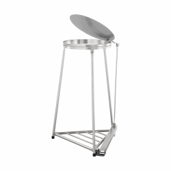 100482, Rustfri stål affaldsstativ fra Höcker