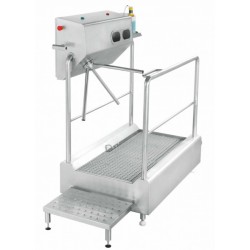 100593, Hygiejne station i rustfrit stål fra Höcker 