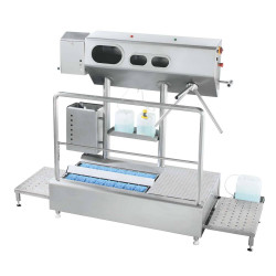 100601, Hygiejnestation i rustfrit stål fra Höcker 