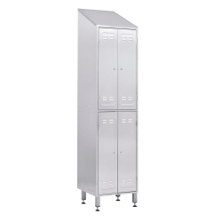 100742, Garderobeskab LS i rustfrit stål 