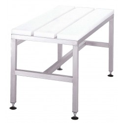 100812, Bænk fra Höcker i rustfri stål